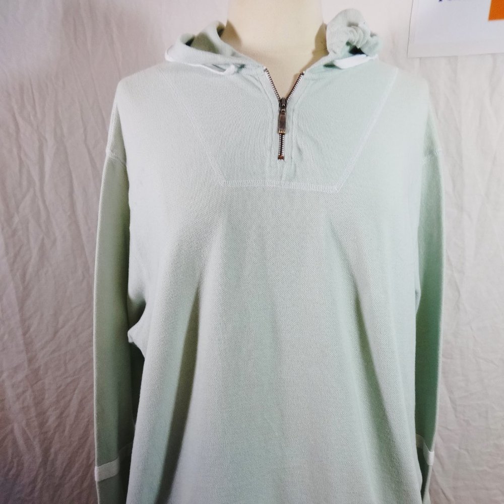 FIELD GEAR Teal Drawstring Hoodie Size Medium